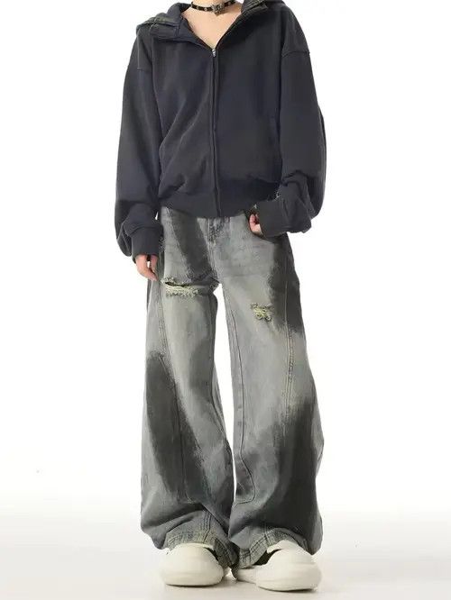 Japanese Brand Fukatsu x Gotou Paint Style denim Pant Size US 29 - 6 Thumbnail