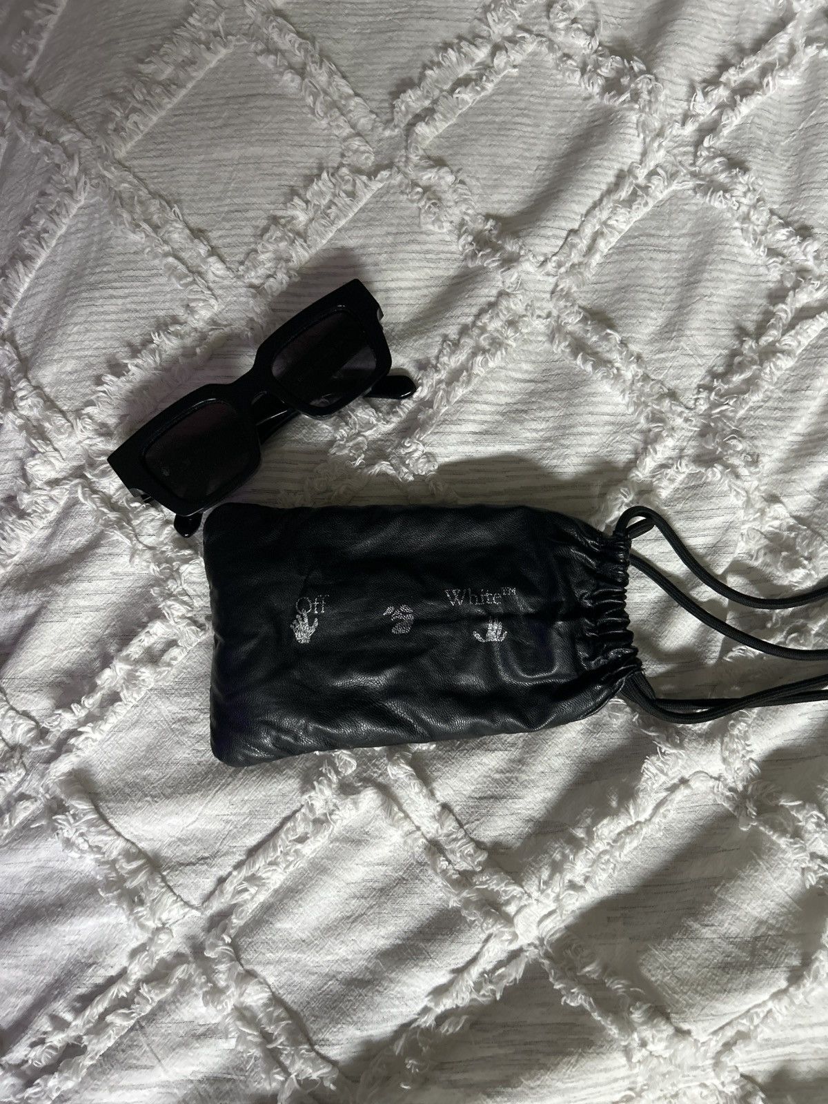 Off-White Off White Acetate Arthur Square Sunglasses All Black Size ONE SIZE - 1 Thumbnail