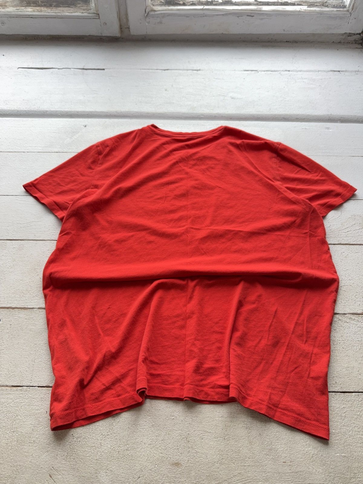 Armani Luxury 00s Armani Jeans AJ Logo Red T-Shirt Pima Cotton Size US M / EU 48-50 / 2 - 8 Thumbnail