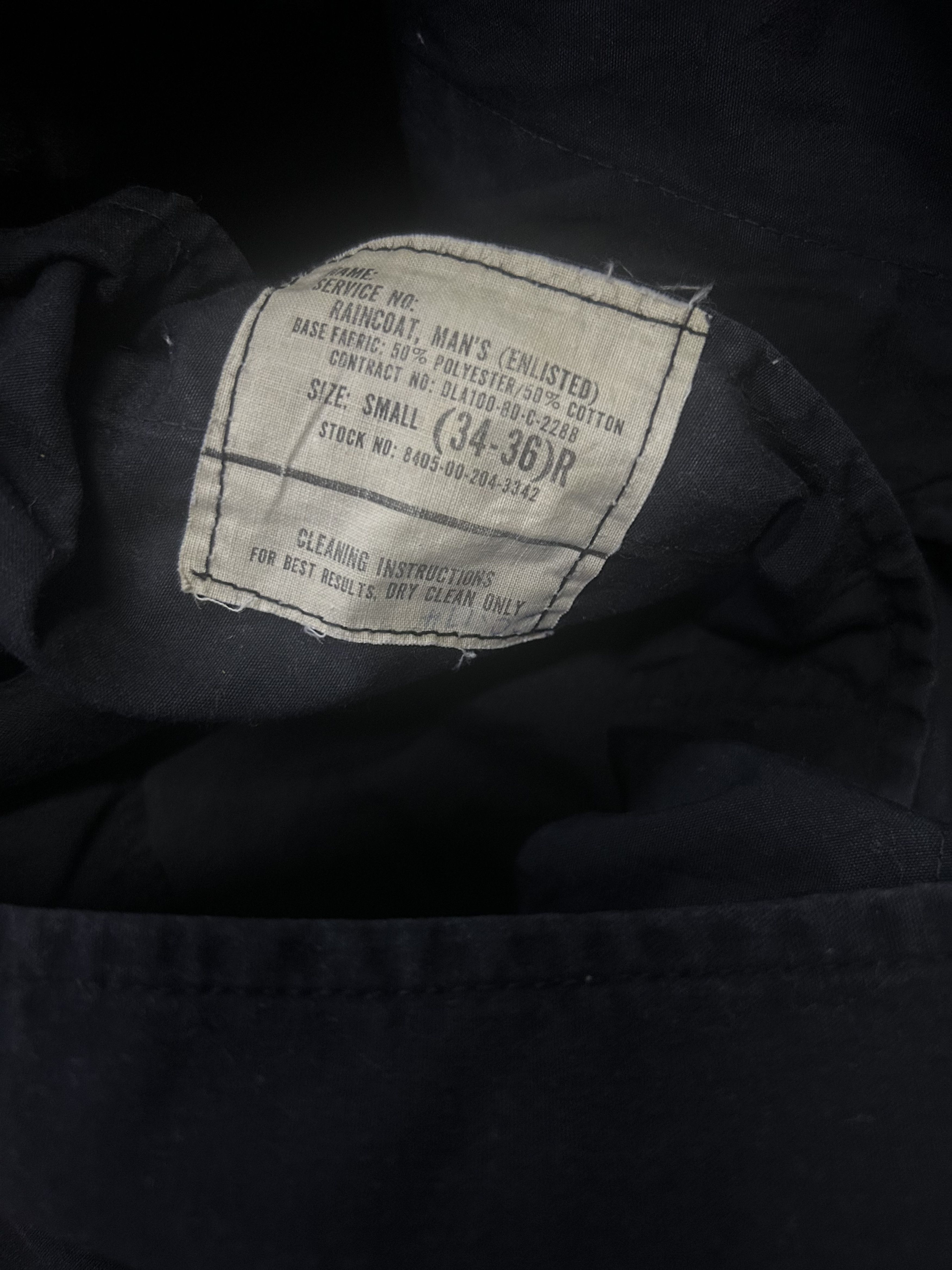 Vintage Vintage Used US Military 1980s Raincoat Size US S / EU 44-46 / 1 - 10 Thumbnail