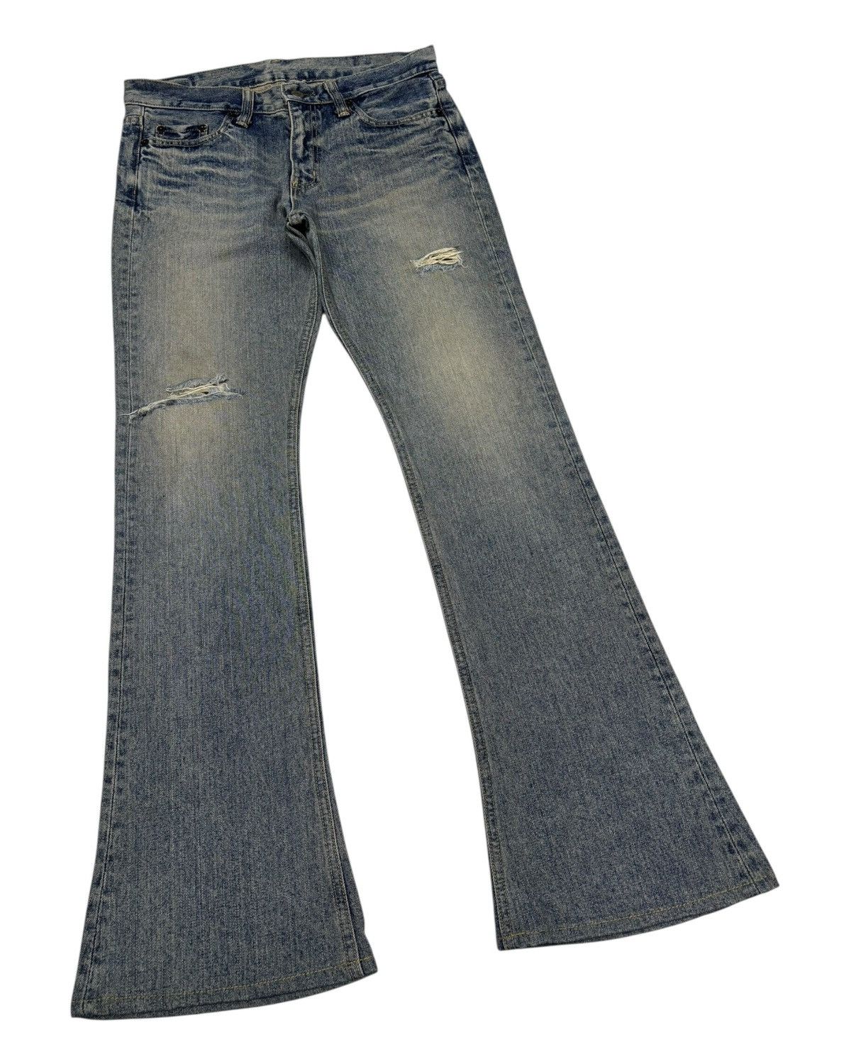 Yasuyuki Ishii Flare Jeans Brappers Japanese Bootcut Denim Jeans Size US 31 - 3 Thumbnail