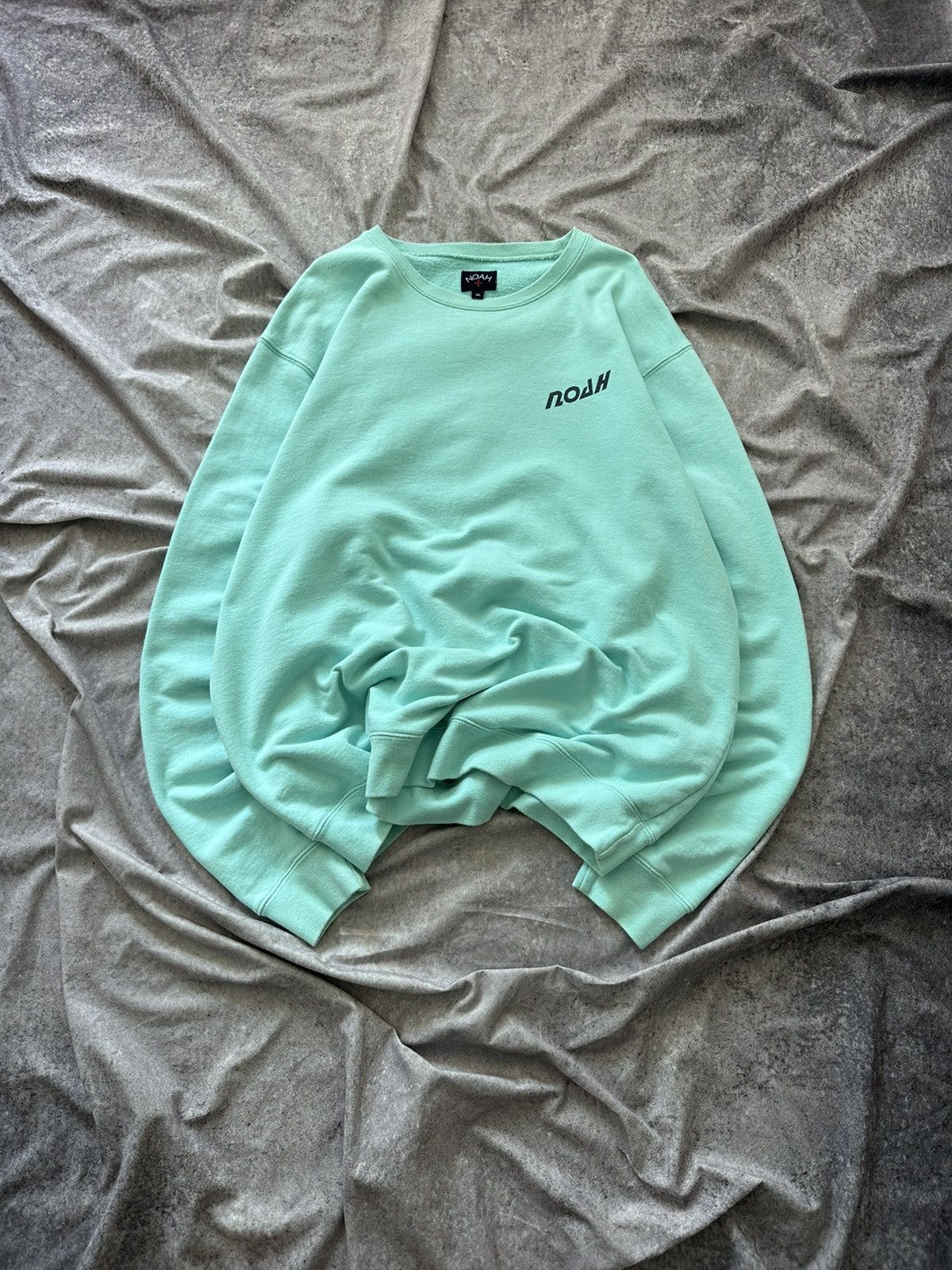 Noah NOAH NYC "It's a very deep sea" Sky Blue Sweatshirt Size XL Size US XL / EU 56 / 4 - 7 Thumbnail