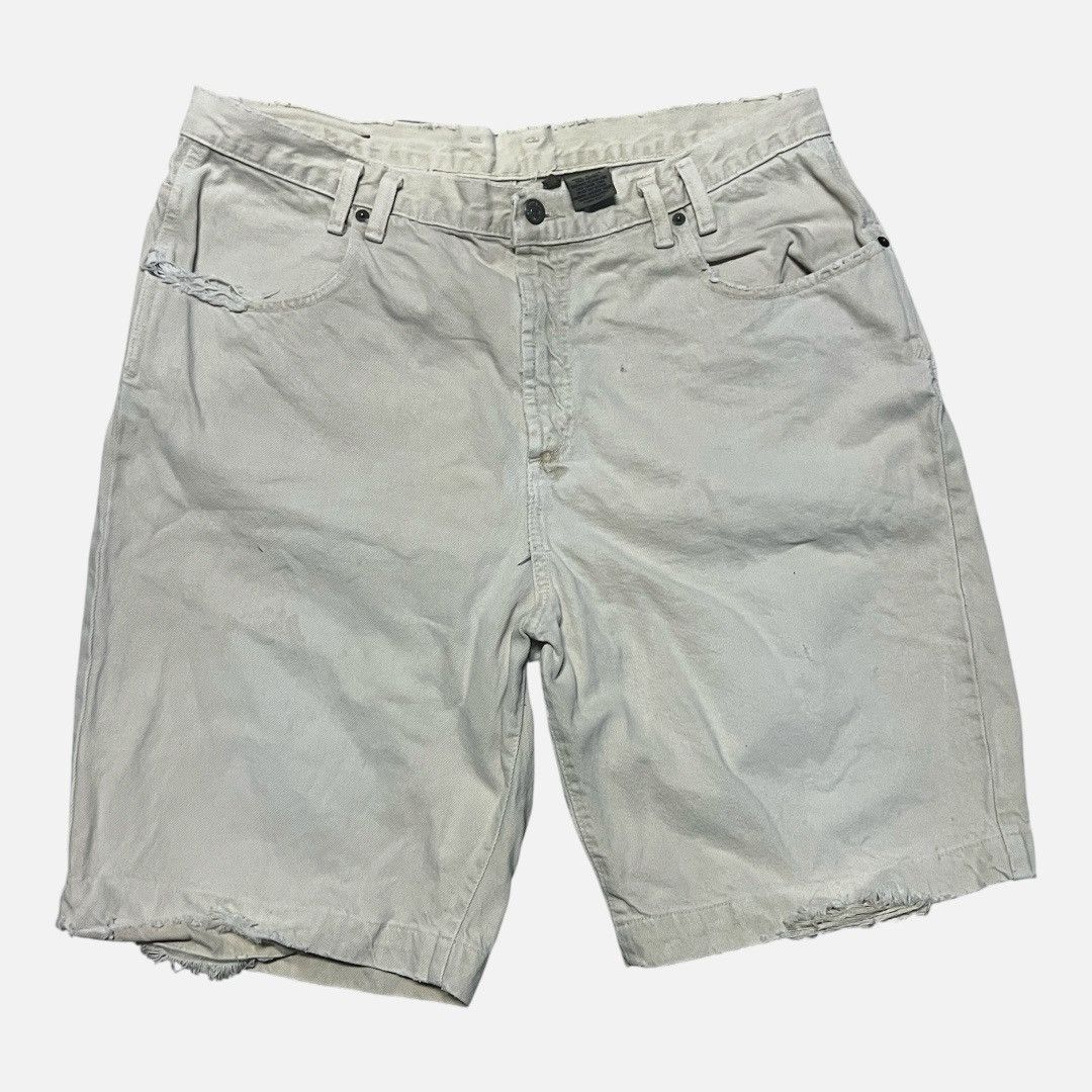 Calvin Klein Vintage 90s Calvin Klein Cream Denim Jeans Jorts Size US 36 / EU 52 - 1 Thumbnail