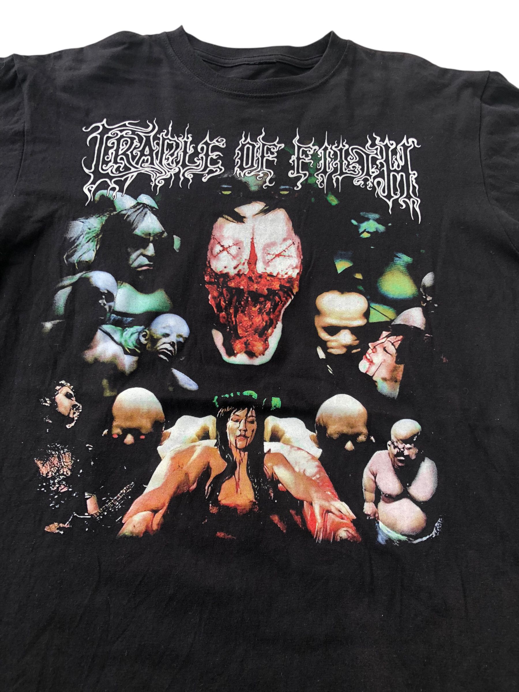 Band Tees 🔥Vtg Y2K CRADLE OF FILTH Canvas For A Lick Of Pain T-Shirt Size US L / EU 52-54 / 3 - 3 Thumbnail