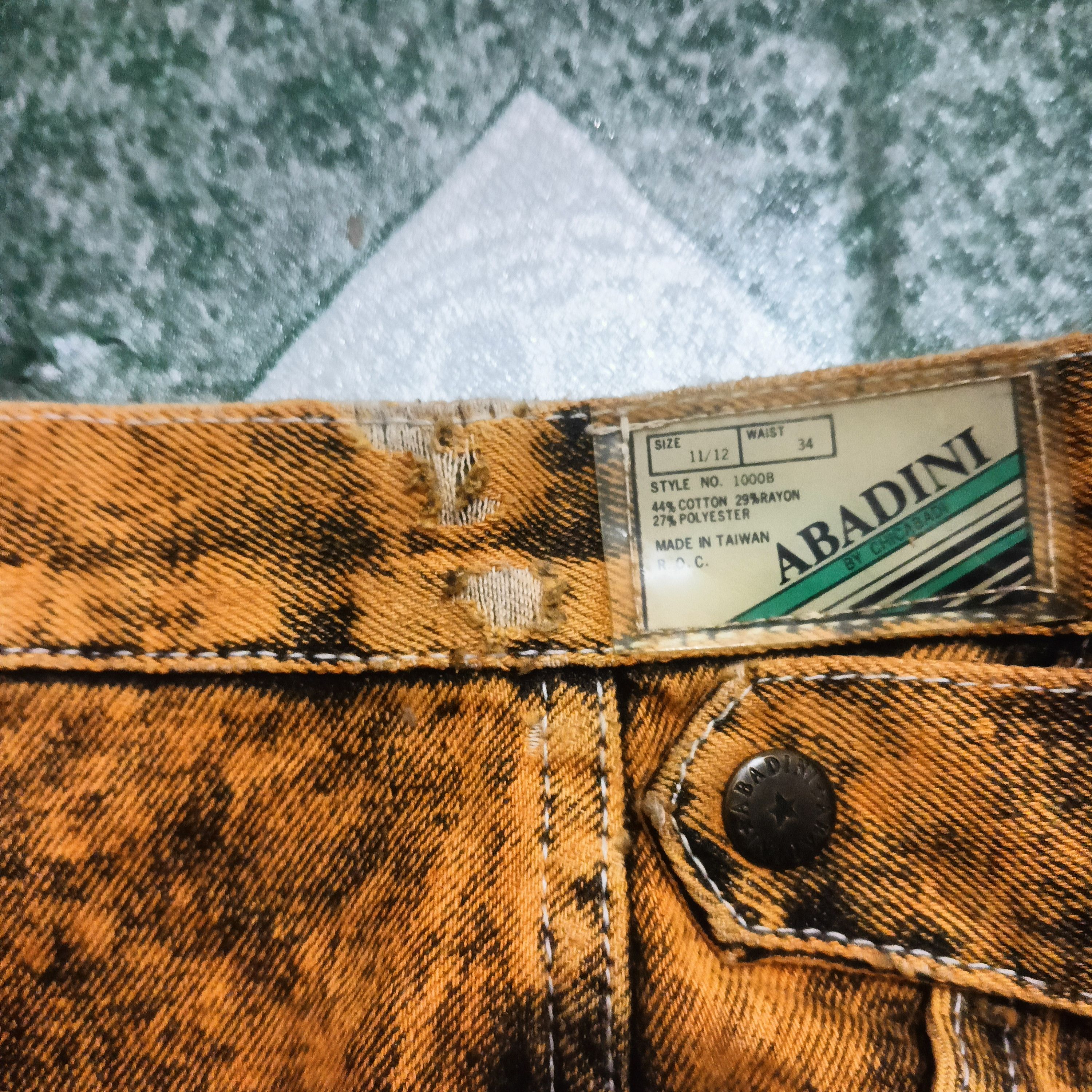 Japanese Brand Rare Retro Vintage Abadini by Chicabadi Distressed Jeans Size US 34 / EU 50 - 16 Thumbnail