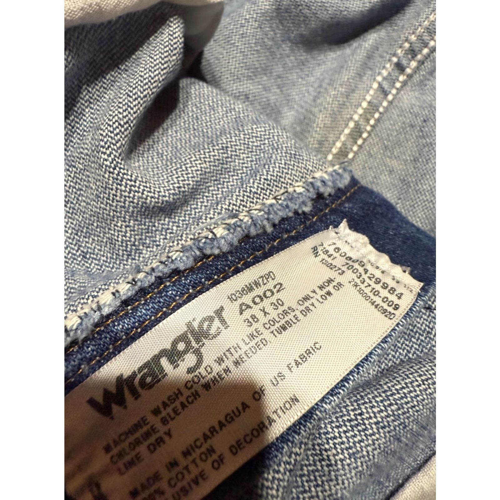 Wrangler Wrangler Jeans Men's 38 Slim Bootcut 36MWZ Blue Denim 30 Inseam 5-Pocket Regular Size 38 Zip Size US 38 / EU 54 - 4 Thumbnail
