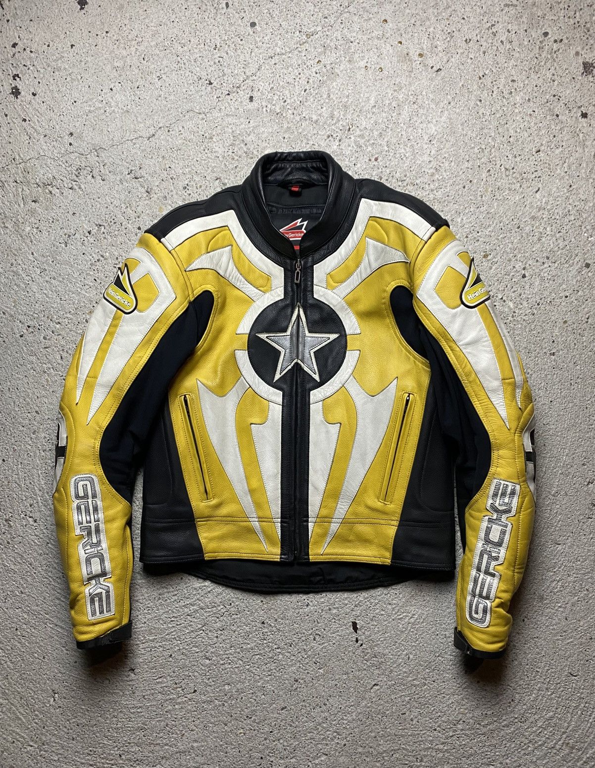 Hein Gericke Hein hericke vintage motorcycle leather jacket y2k yellow Size US M / EU 48-50 / 2 - 1 Thumbnail