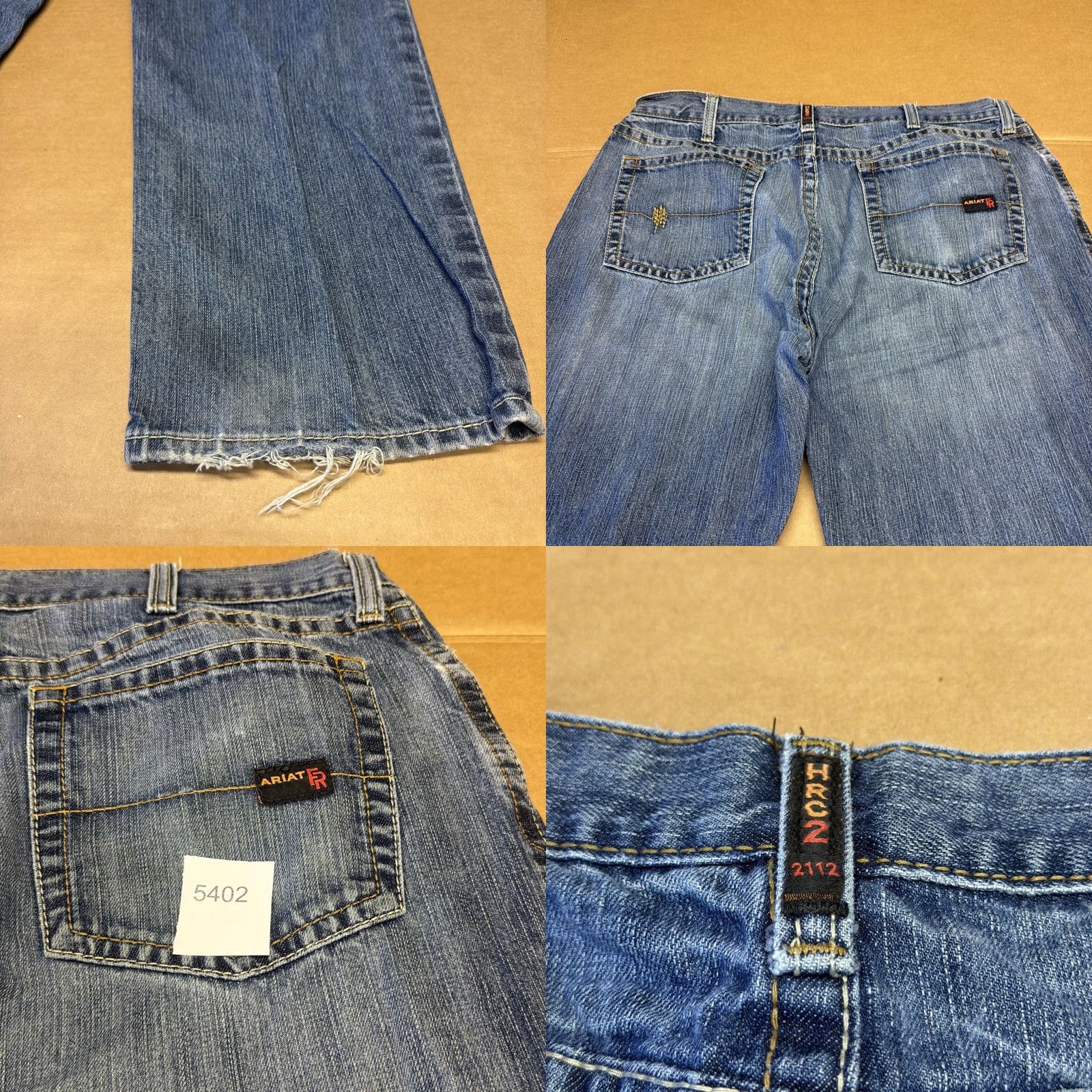 Ariat Ariat Work FR M3 Loose Jeans Mens 40x29 Blue Medium Wash Relaxed Denim Straight Work FR M3 Loose Mens Jeans Size US 40 / EU 56 - 10 Thumbnail
