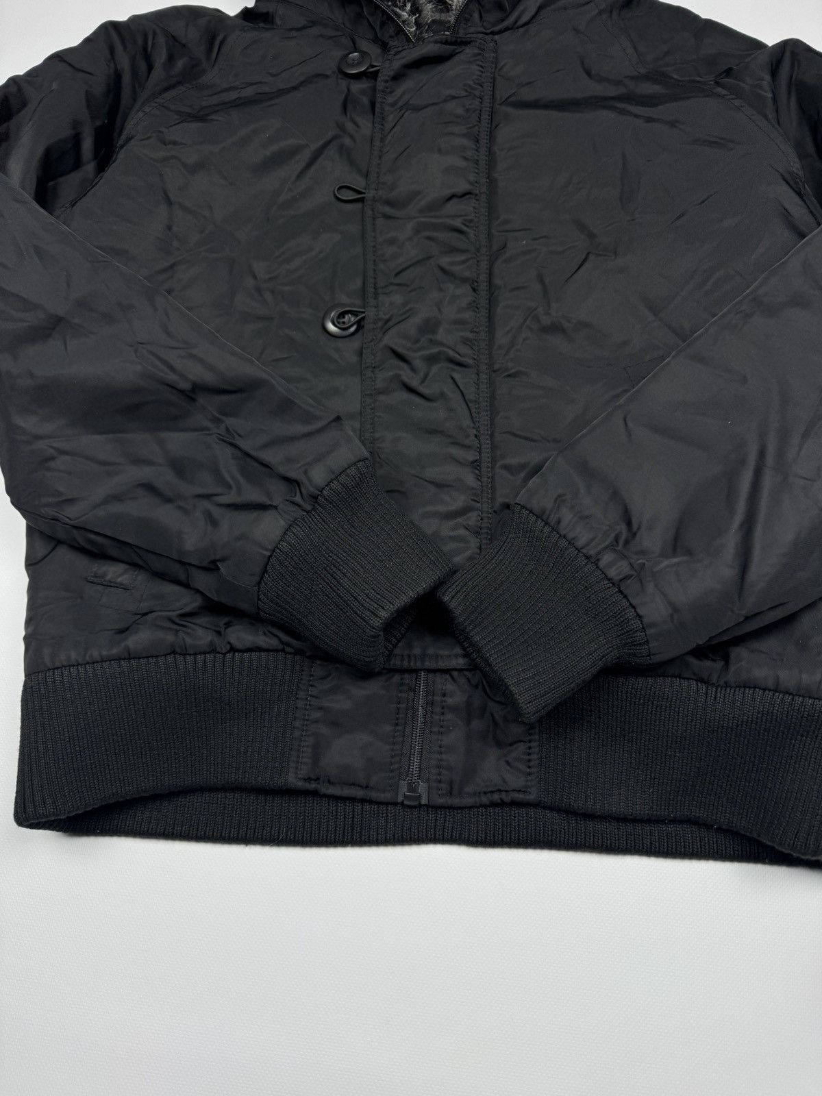 If Six Was Nine Vintage Diesel Style Faux Fur Aviator Bomber Jacket Size US M / EU 48-50 / 2 - 6 Thumbnail