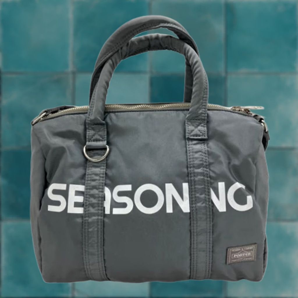 seasoning×porterboston PORTER × SEASONING Mini Boston Bag gray Bag Porter x Seasoning