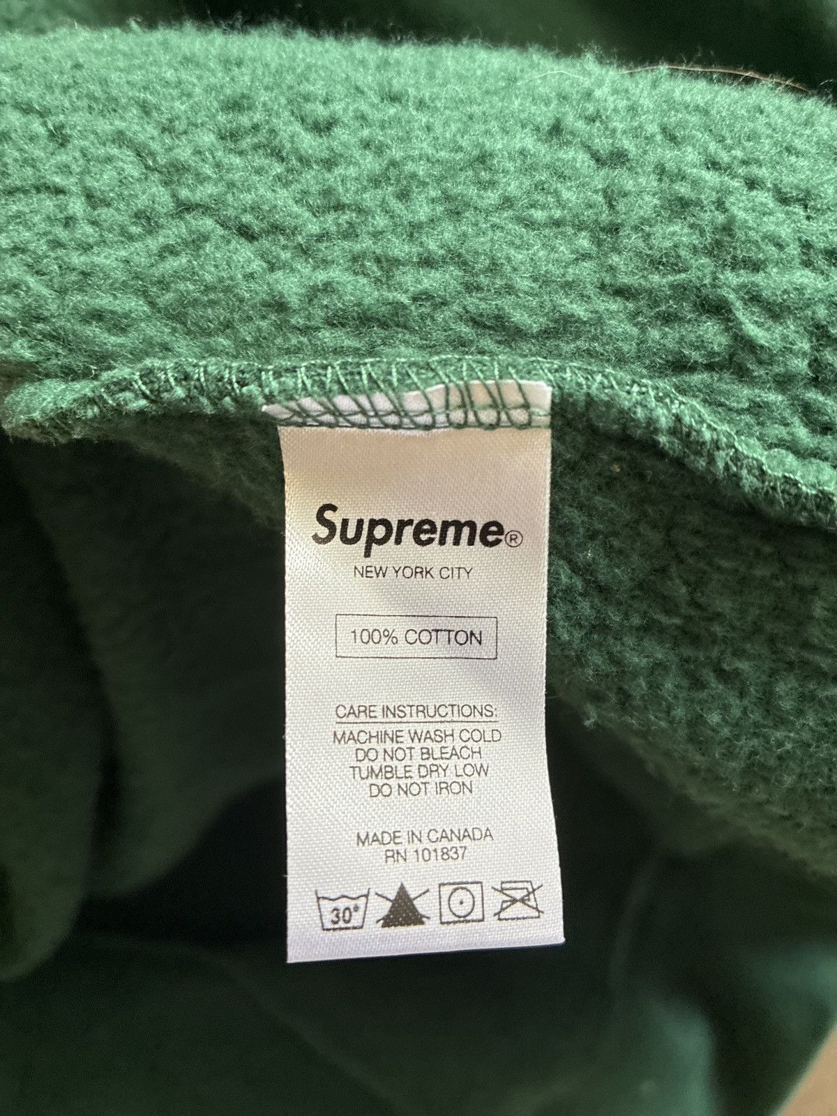 Supreme Supreme Arc Logo Zip Up Hoodie Dark Green Box Logo Size US L / EU 52-54 / 3 - 11 Thumbnail