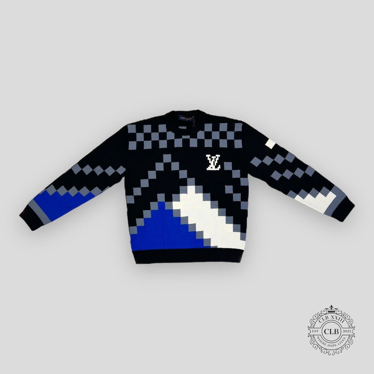 Louis Vuitton LOUIS VUITTON LV FAIR ISLE MACRO KNIT SWEATER Size US L / EU 52-54 / 3 - 1 Thumbnail