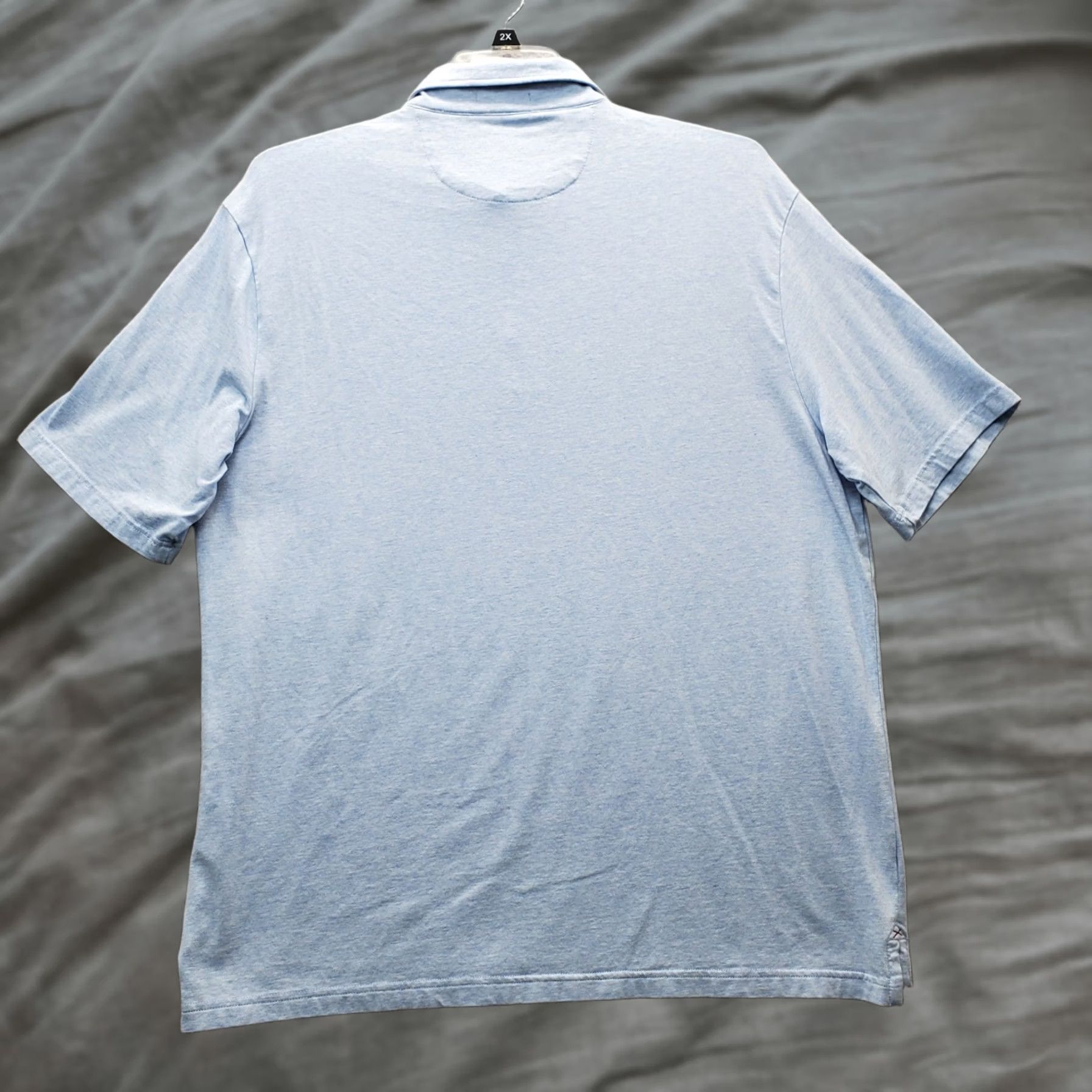 Vintage JACHS New York Polo Shirt Men XL Blue Stretch Pima Cotton Blend Performance Slit Shirt Mens XL Blue Stretch Polo Size US XL / EU 56 / 4 - 1 Thumbnail