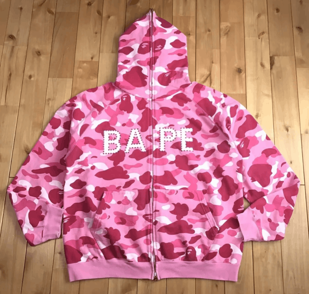 Bape Bape Camo Swarovski Zip Hoodie Size US L / EU 52-54 / 3 - 1 Thumbnail