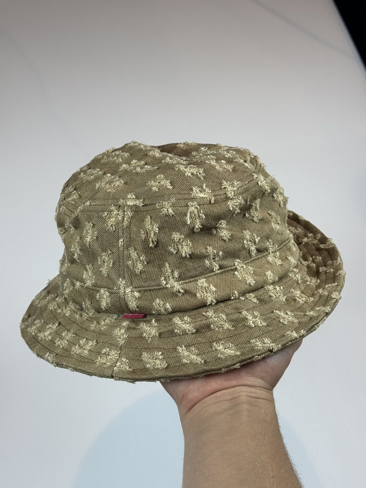 Supreme Supreme Hole Punch Denim Crusher Hat - Brown S/M | Grailed