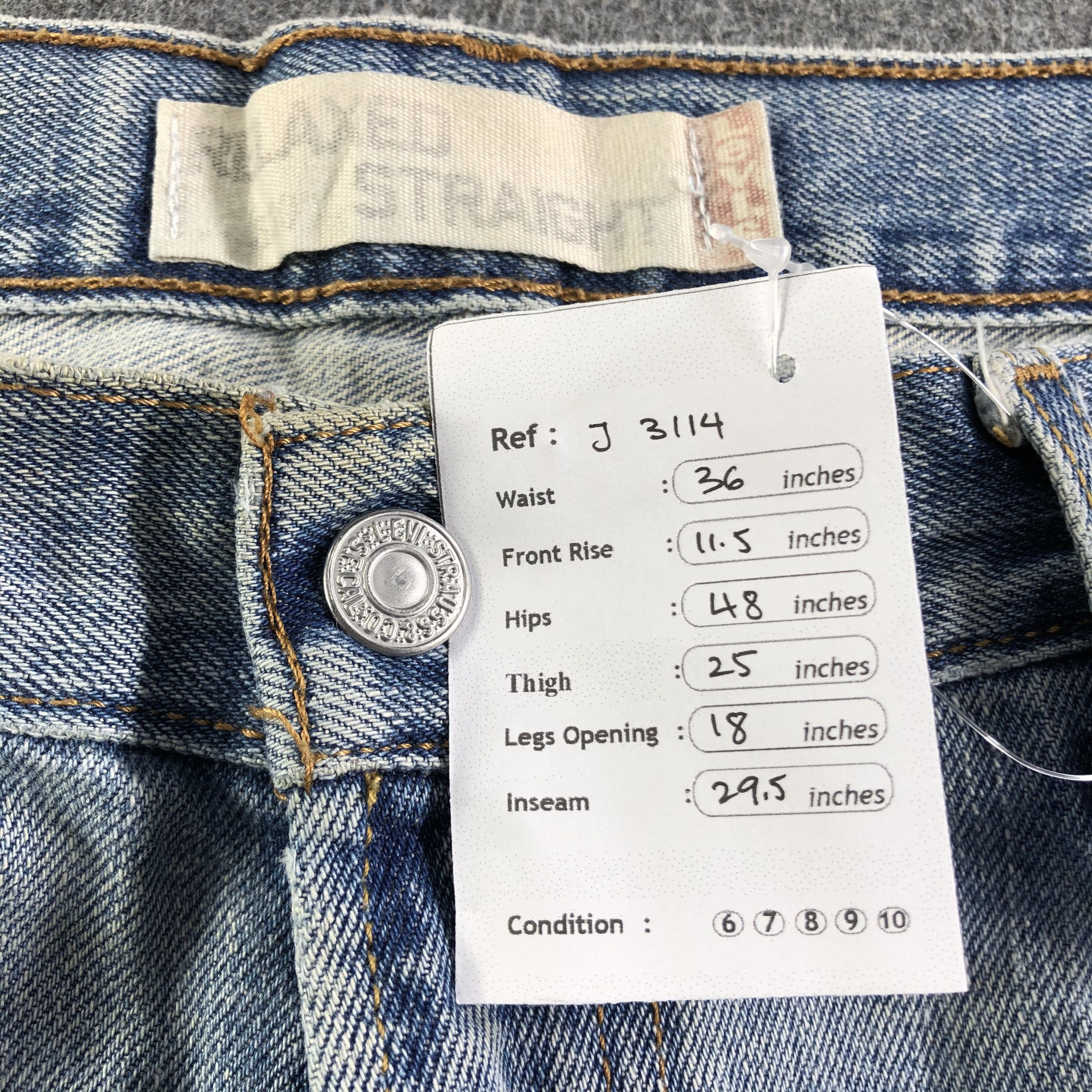 Levi's Vintage Blue Wash Levis 559 Jeans-J3114 Size US 36 / EU 52 - 12 Thumbnail
