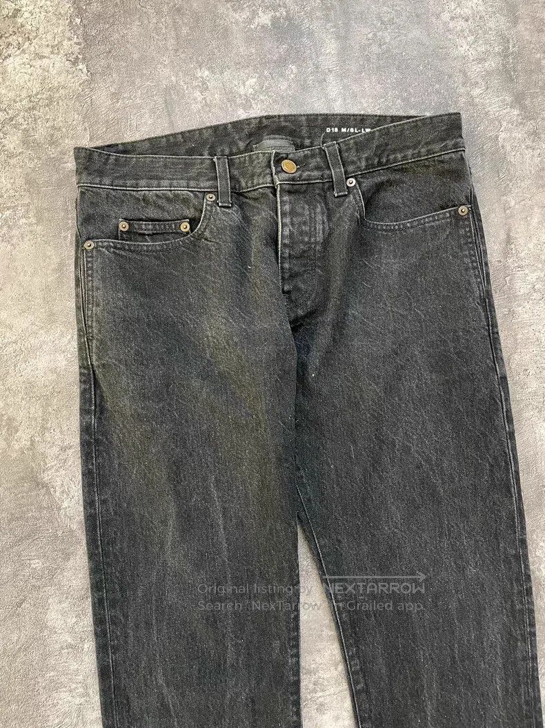 Saint Laurent Paris Saint Laurent Paris Black gray washed straight-leg denim j Size US 32 / EU 48 - 2 Thumbnail