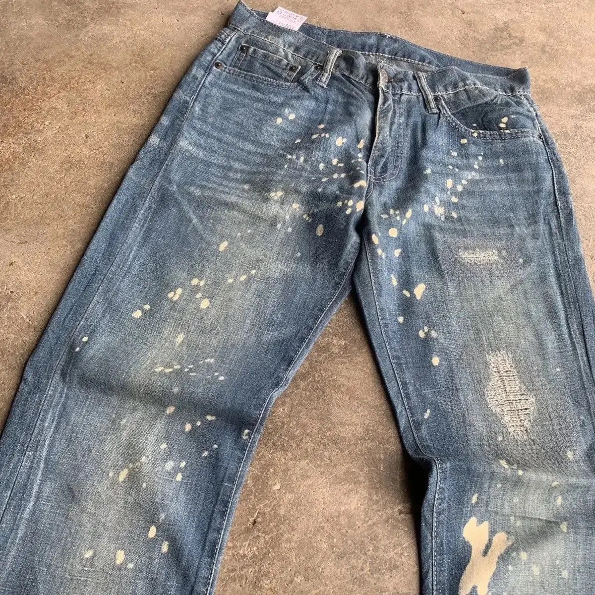 Art Comes First Levis 511 Blue Wash Bleach Jeans Pants Waist 30 Size US 30 / EU 46 - 4 Thumbnail