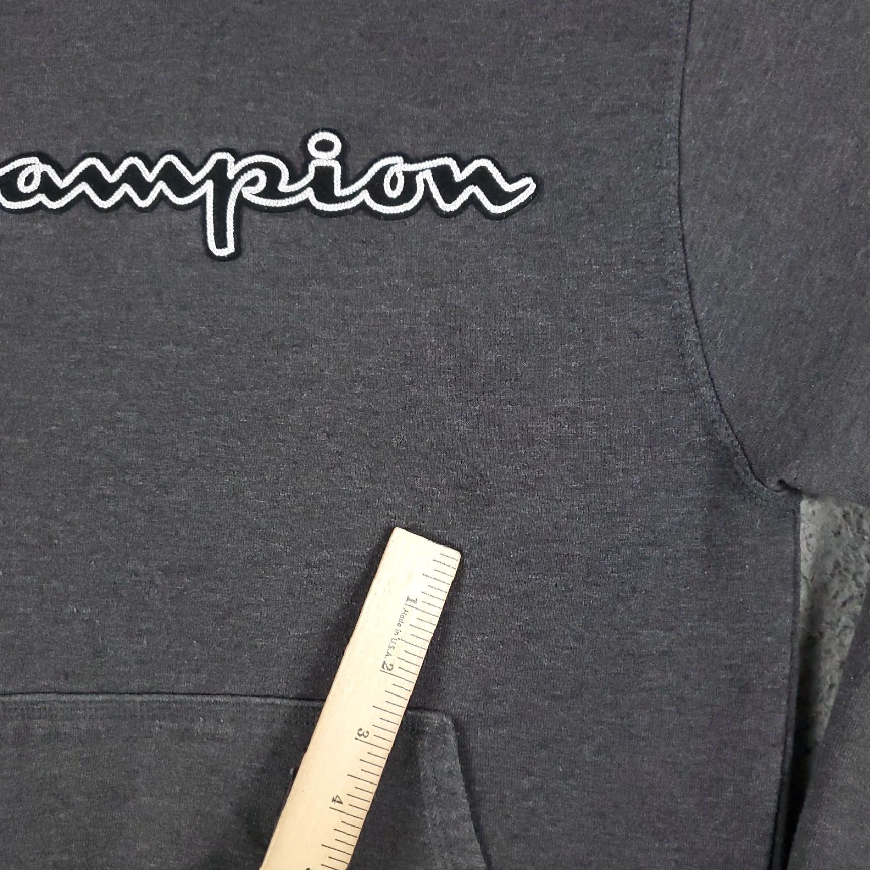 Champion Vintage Champion Men's Hoodie Pullover Sweatshirt Small Gray Fleece Logo Casual Winter Size US S / EU 44-46 / 1 - 6 Thumbnail