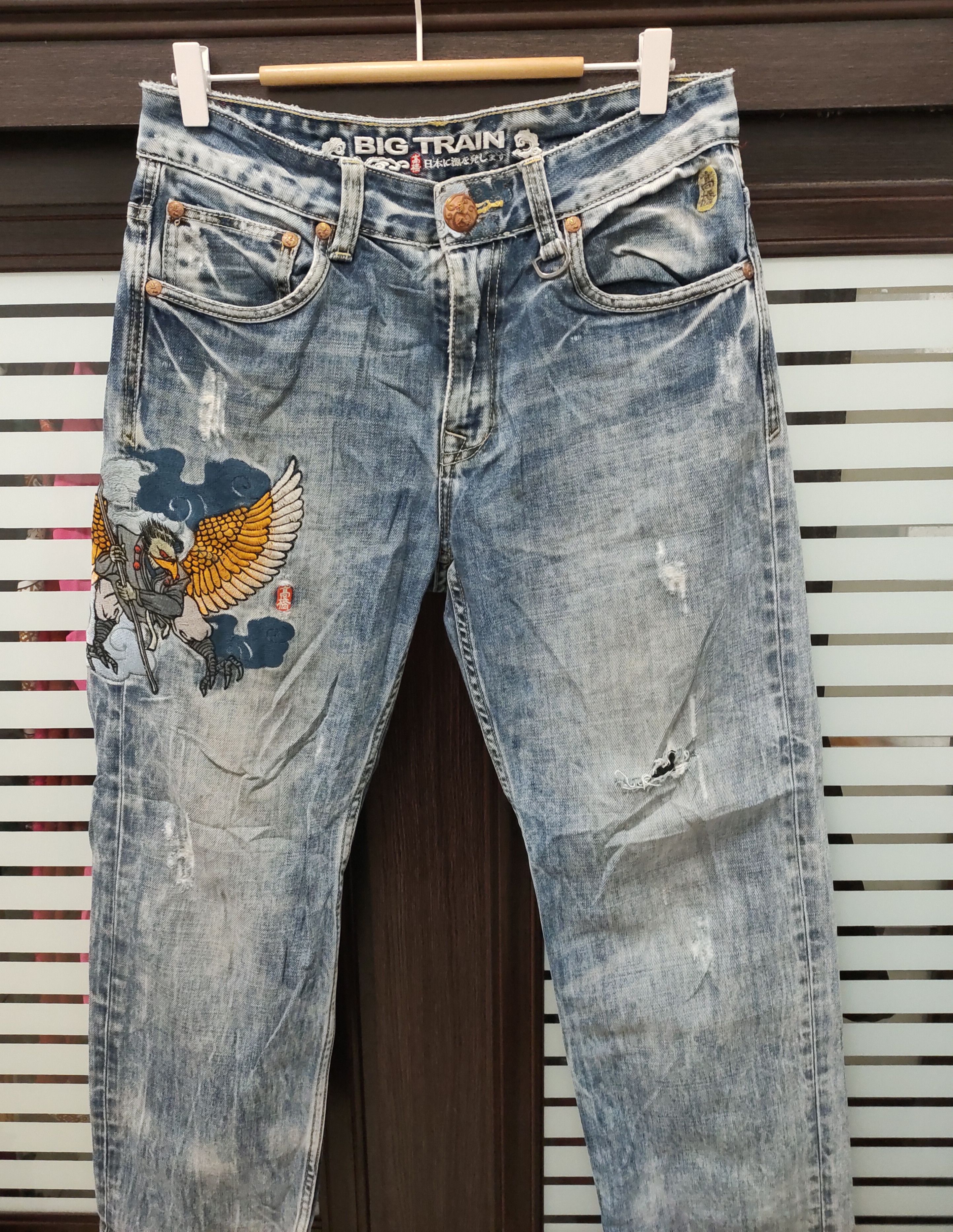 Japanese Brand 💥Japanese Brand Distressed Osaka Big Train Takahashi 💥 Size US 32 / EU 48 - 2 Thumbnail