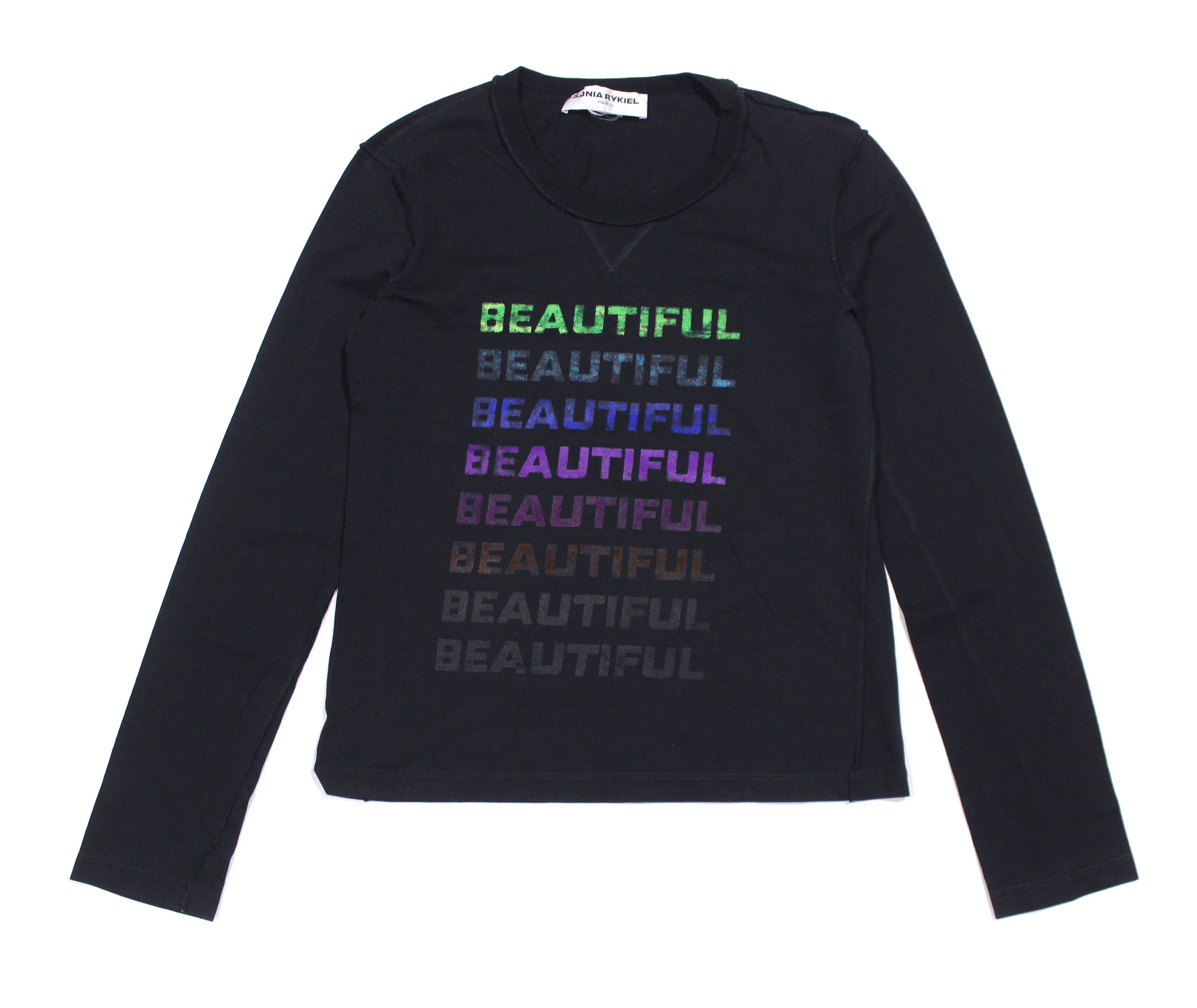 Sonia Rykiel Y2K Beautiful Logo Longsleeve Vintage Size L / US 10 / IT 46 - 1 Thumbnail