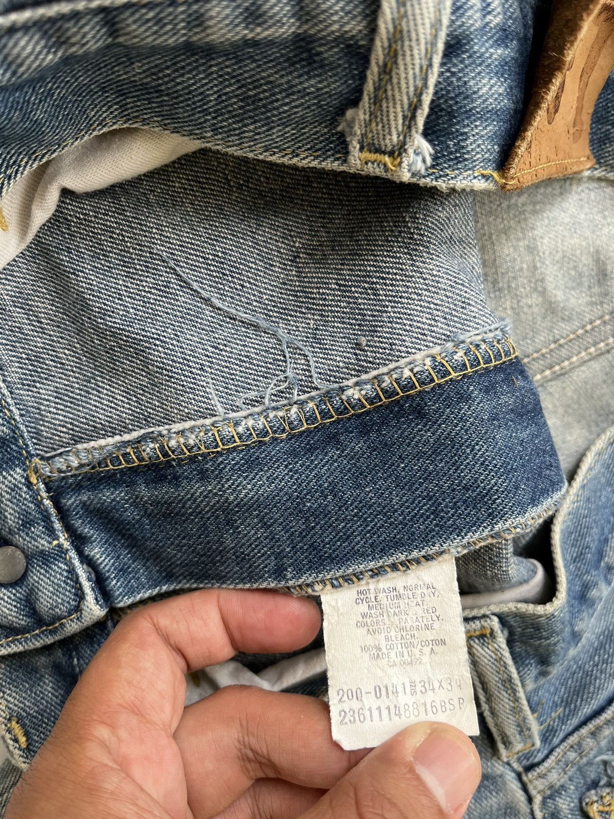 Vintage 70s Distressed Lee Size US 33 - 7 Thumbnail