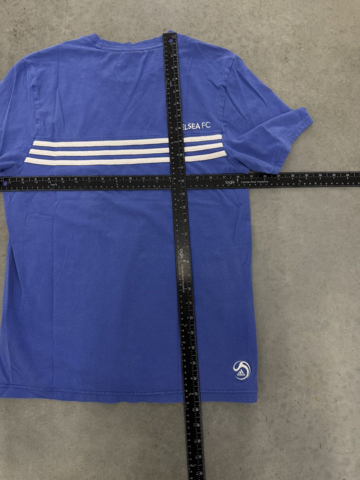 Adidas Chelsea FC Adidas Soccer T Shirt Blue Sun Faded Y2K 2008 EPL Size US S / EU 44-46 / 1 - 5 Thumbnail
