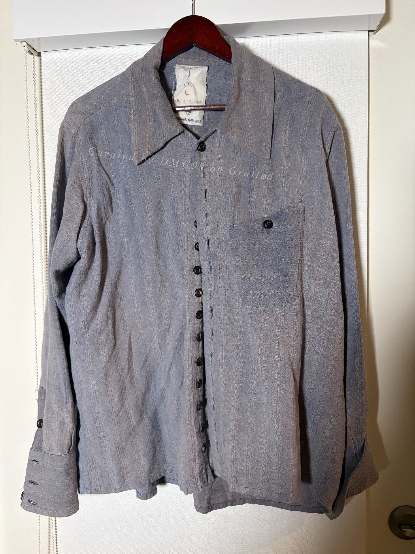 John Alexander Skelton John Alexander Skelton Grey Striped Shirt