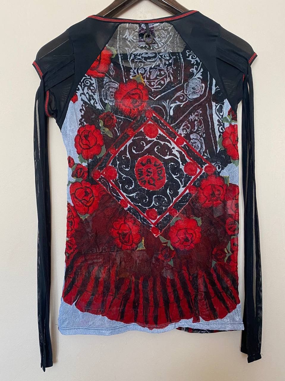 Hysteric Glamour Save The Queen Mesh Floral Print Top JPG Style Size L / US 10 / IT 46 - 6 Thumbnail