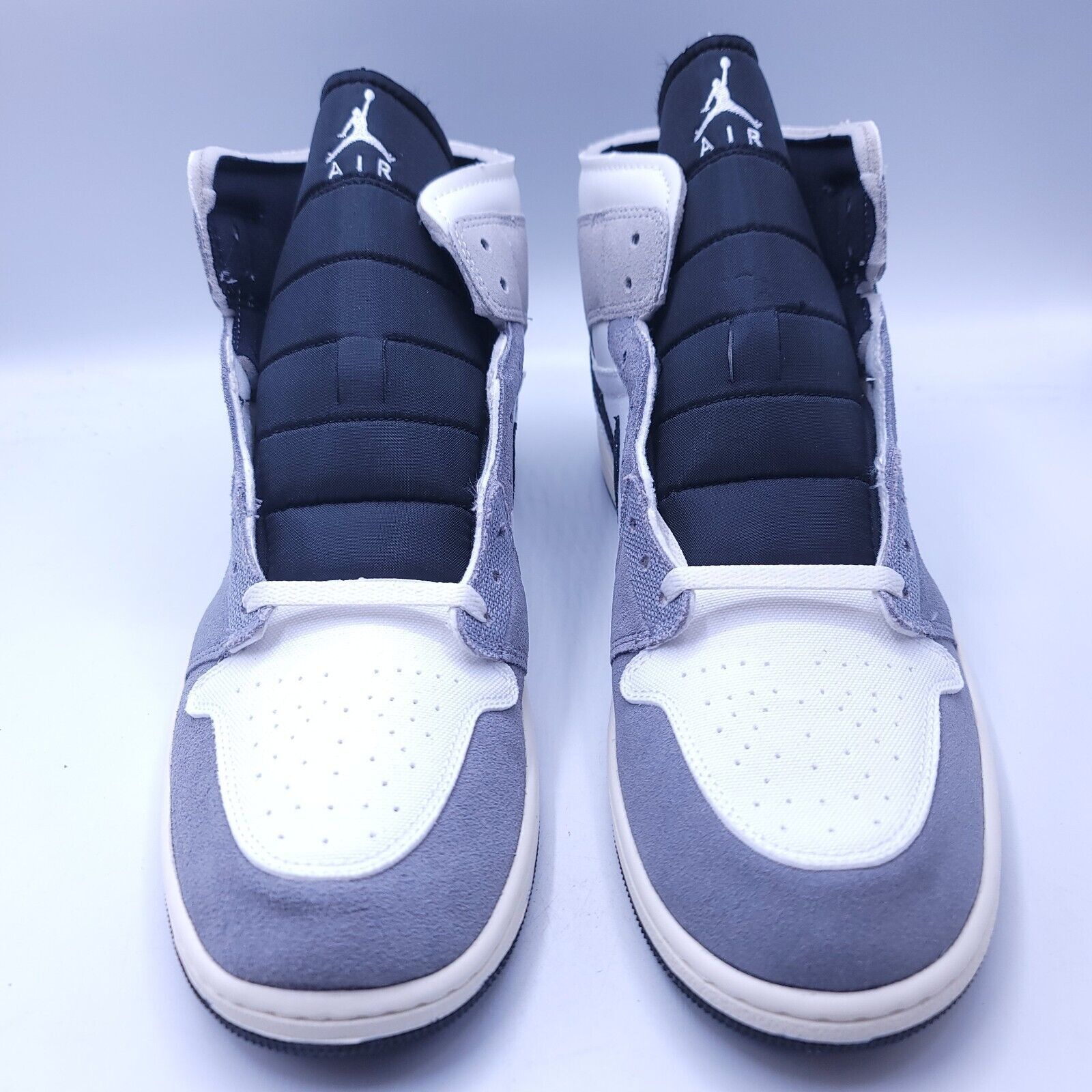 Nike Nike Air Jordan 1 Mid Shoe Men Size 14 DZ4136-002 Gray White Size US 14 / EU 47 - 2 Thumbnail