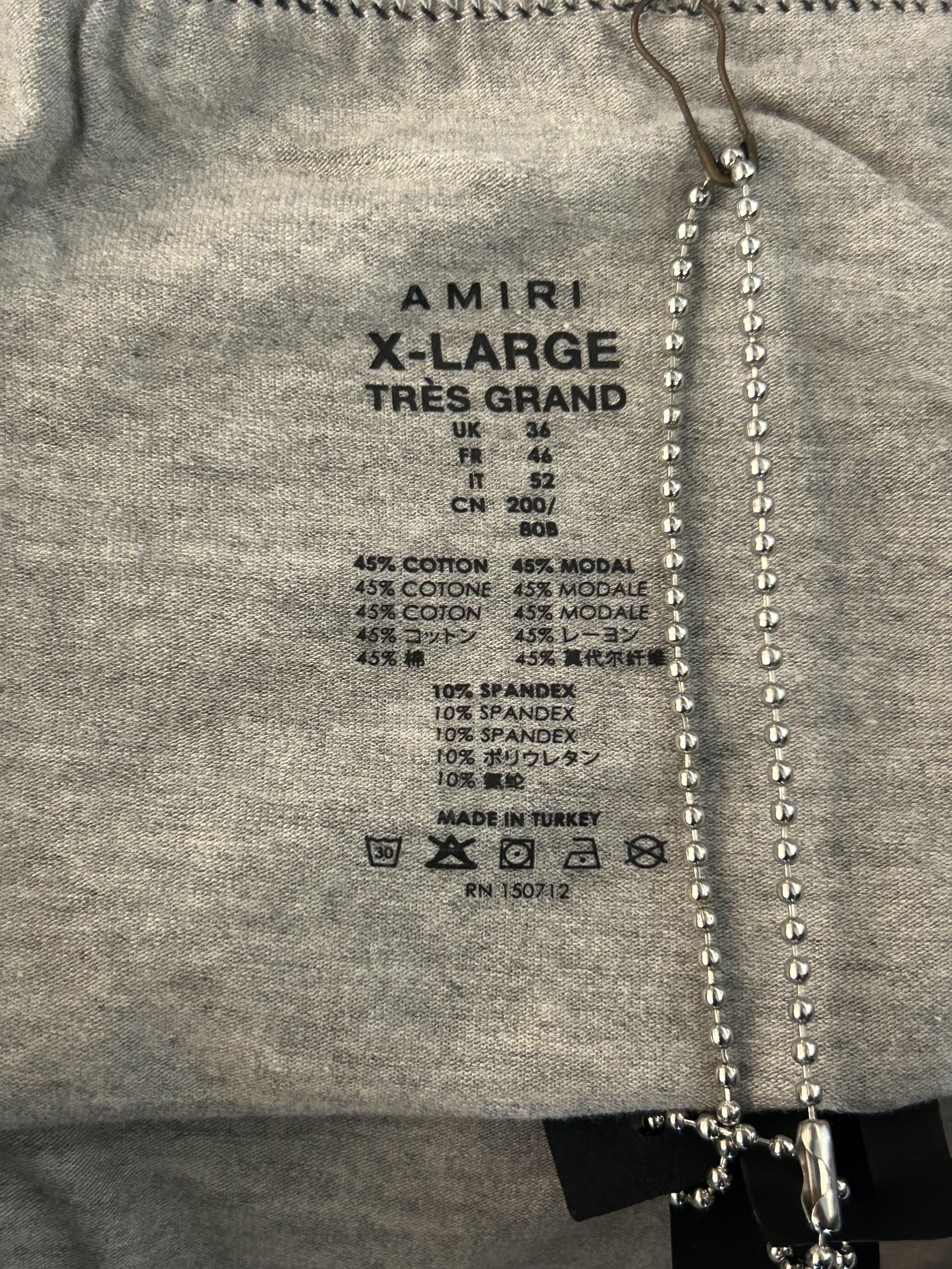 Amiri Amiri Grey & White Repeat Logo Boxershorts Size 38 - 3 Thumbnail