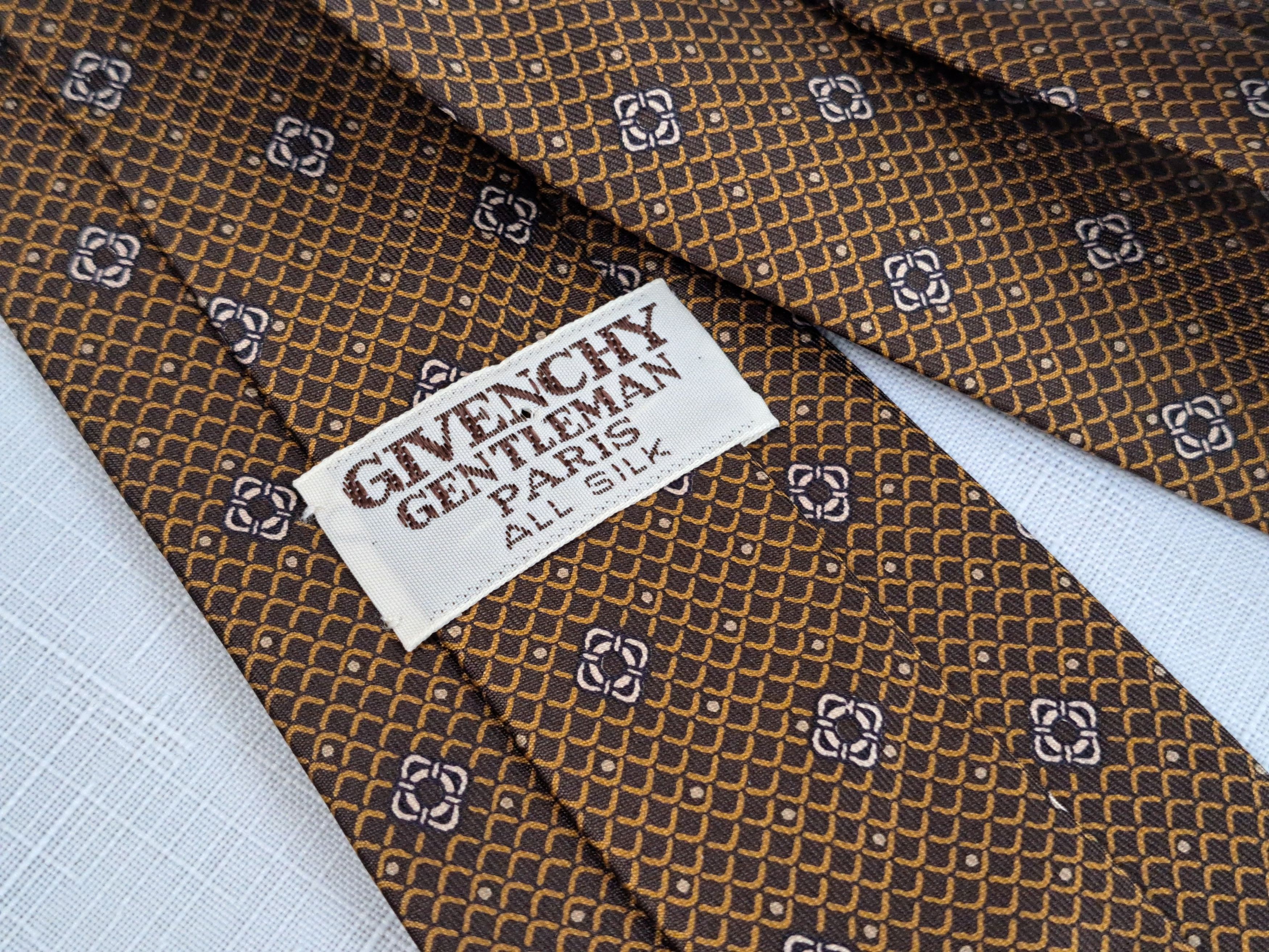 Givenchy × Vintage Vintage Givenchy Gentleman Paris silk tie. Size ONE SIZE - 1 Thumbnail