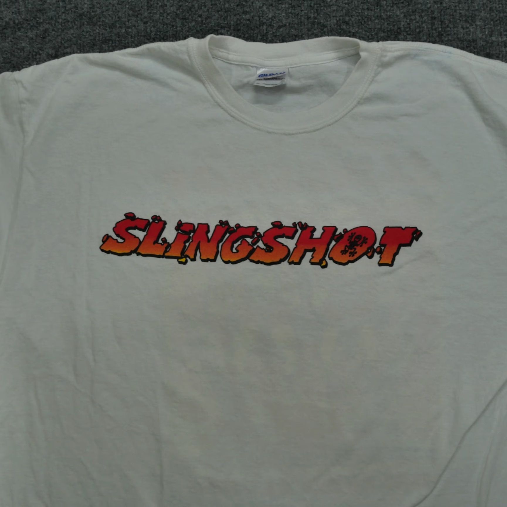 Vintage Sligshot T Shirt Adult XL White Roller Coaster Amusement Park Ride Theme Mens XL T-Shirt Crew Neck Short Sleeve Cotton PlayStation Graphic Solid 90s? Size US XL / EU 56 / 4 - 3 Thumbnail