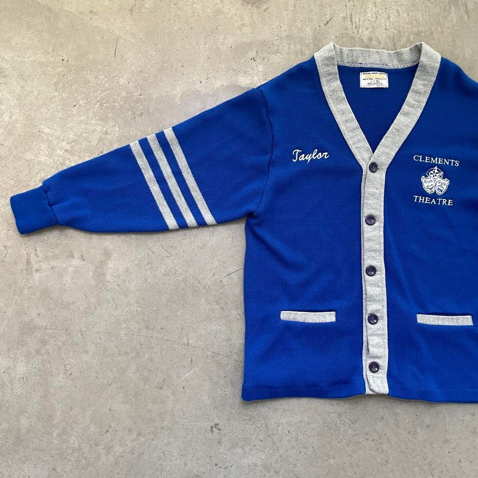 Vintage Vintage 90s Clements Theatre “Taylor” Blue Cardigan Size US M / EU 48-50 / 2 - 3 Thumbnail