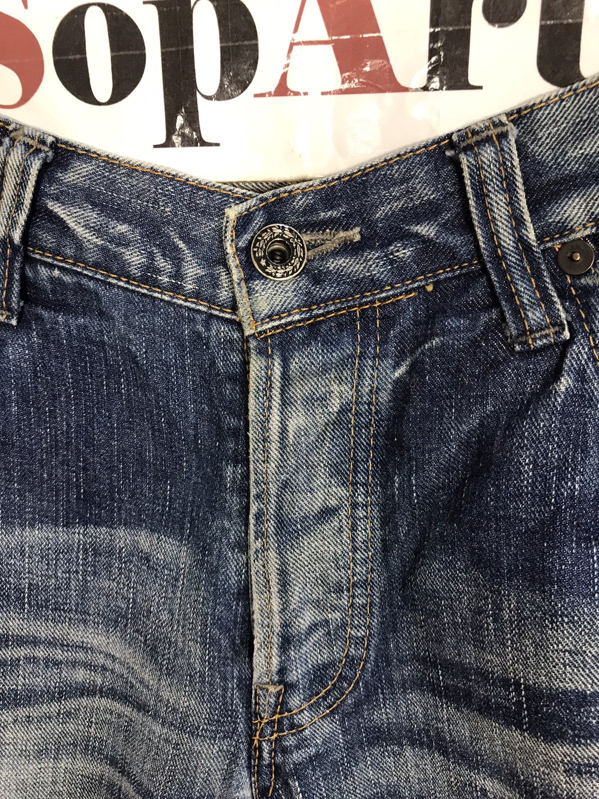 Japanese Brand × Johnbull × Vintage Vintage John Bull Selvedge Workwear Design Denim Jeans Size US 30 / EU 46 - 10 Thumbnail