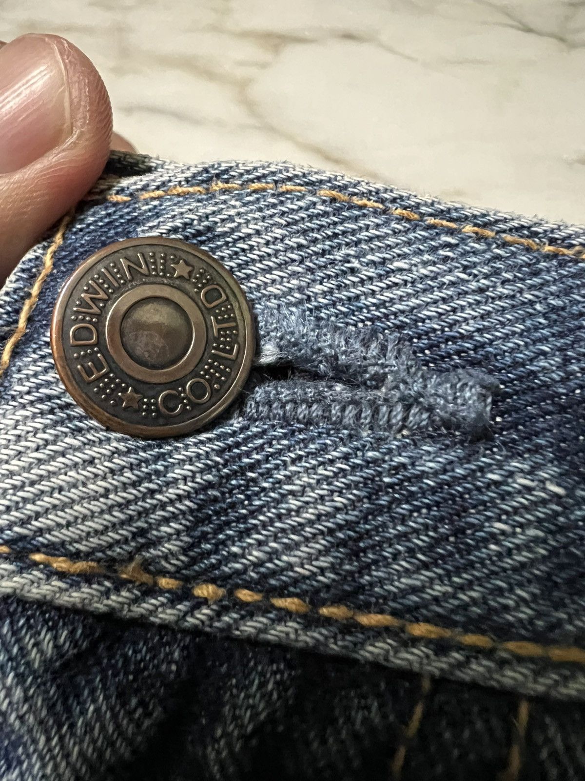 Beauty Beast × Edwin 💥Baggy💥Vintage Edwin Made In Japan Distress Jean Size US 30 / EU 46 - 12 Thumbnail