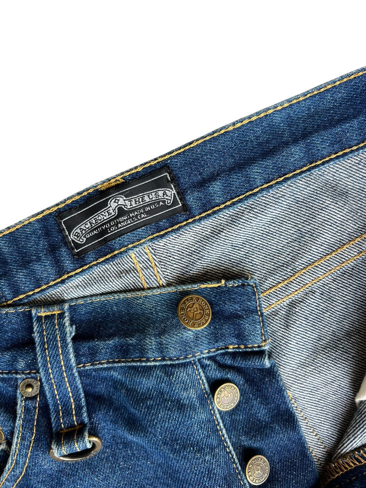 Backbone Back Bone Made in Usa Mud Denim Bootcut Jeans Size US 30 / EU 46 - 7 Thumbnail