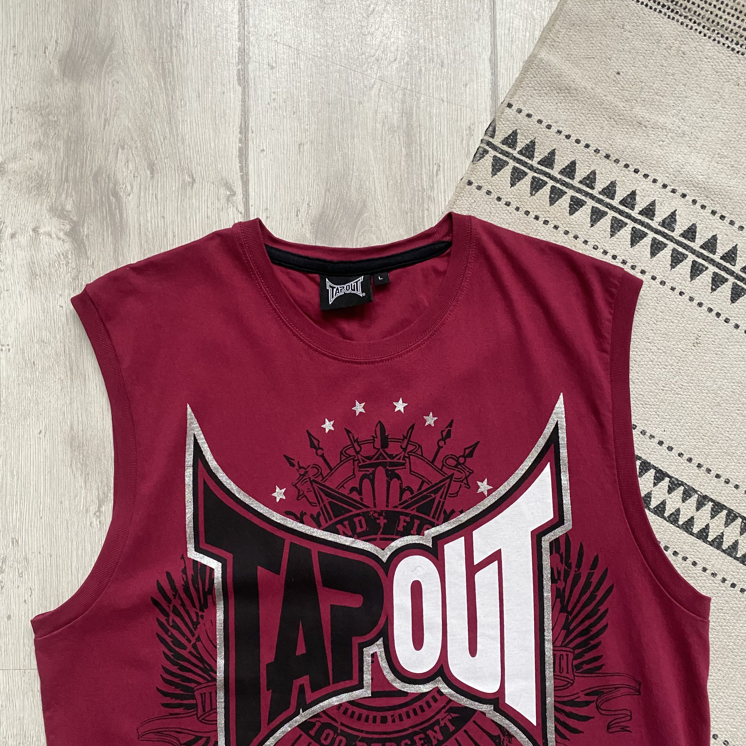 Affliction Vintage 2000s Tapout Logo Tee sleeveless Affliction style Size US M / EU 48-50 / 2 - 3 Thumbnail