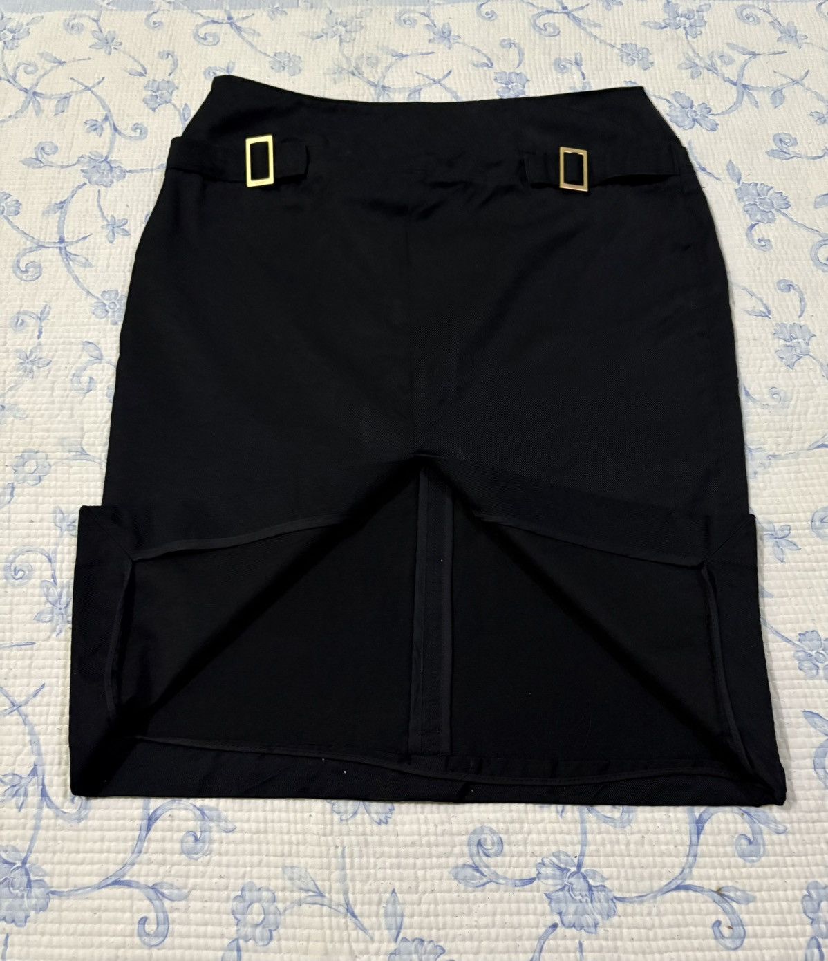 Gucci Gucci Cotton Silk Black Skirt Size 28" / US 6 / IT 42 - 9 Thumbnail