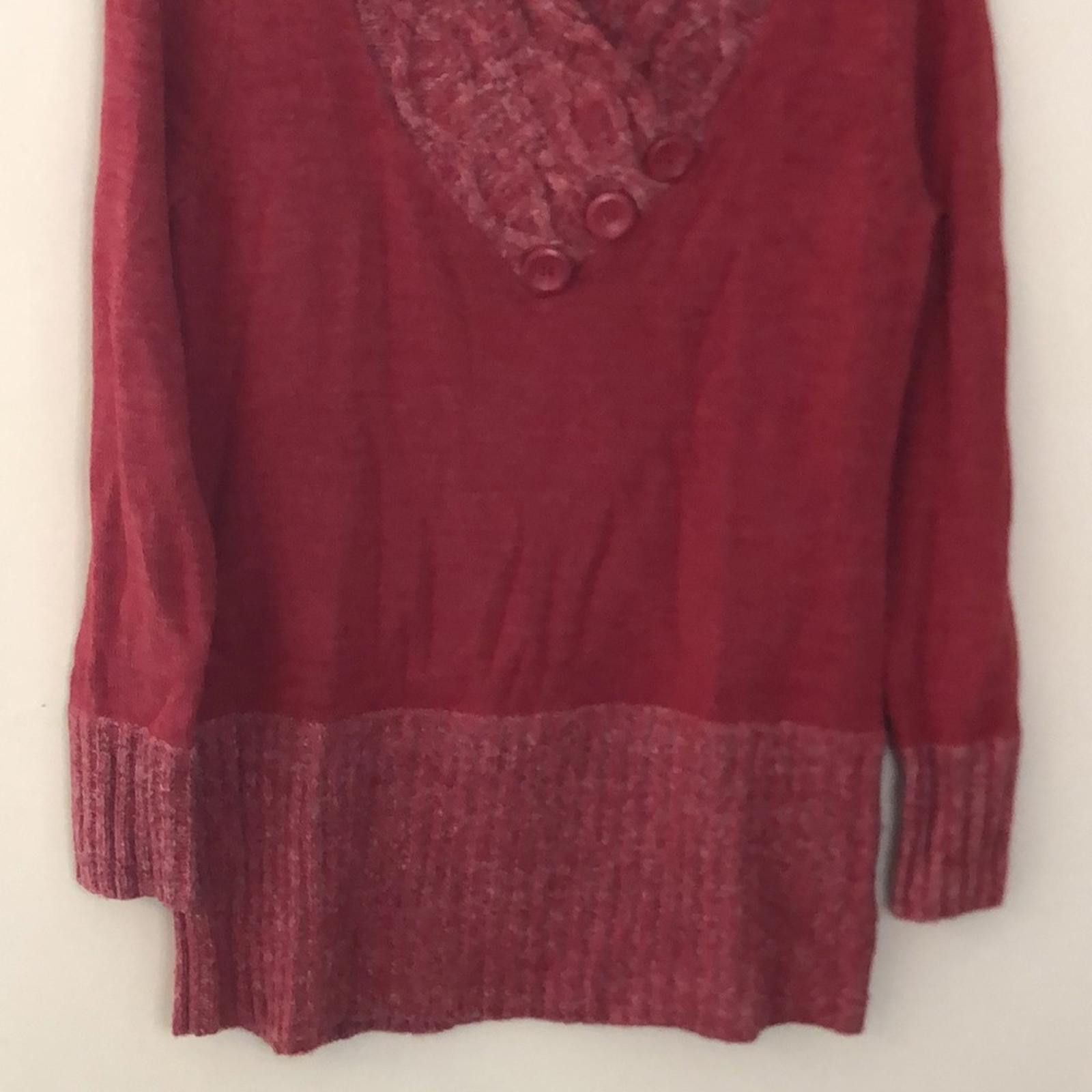 Cartoon Network Cato Rich Heather Red midi Sweater dress cable knit SZ S Size S / US 4 / IT 40 - 5 Thumbnail