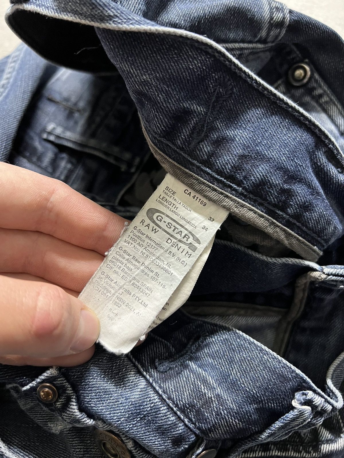 G-Star × Vintage Vintage Y2k G Star Raw 💙 Multi Pocket Denim Jeans 00’s Size US 32 / EU 48 - 17 Thumbnail