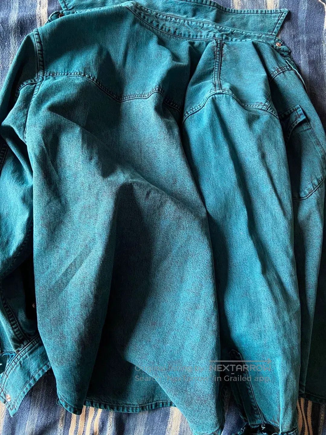 Balenciaga balenciaga denim shirt with destroyed cuffs. Size US M / EU 48-50 / 2 - 2 Thumbnail