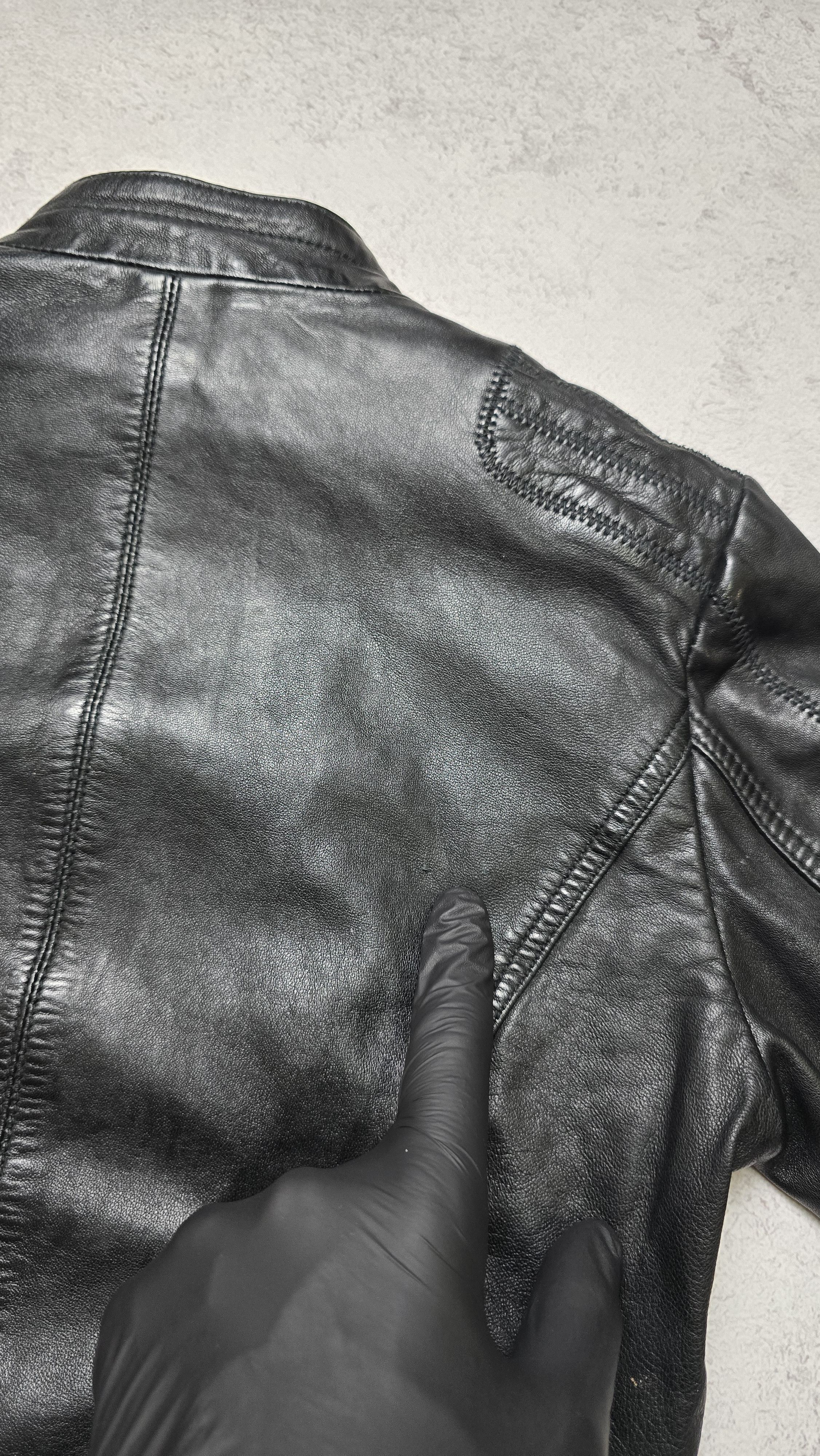 Hugo Boss Hugo Boss Orange Jonassa Black Leather Biker Jacket Size XS / US 0-2 / IT 36-38 - 9 Thumbnail