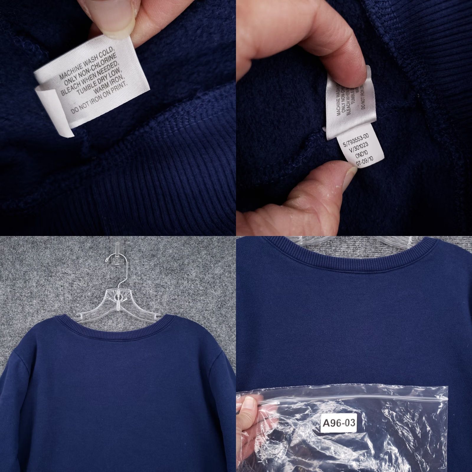 Old Navy Old Navy Sweatshirt Womens 2XL Long Sleeve Fleece Blue Pullover Round Neck Shirt Sweatshirt Womens Blue 2XL Regular Fit All Seasons Size XXL / US 16-18 / IT 52-54 - 8 Thumbnail