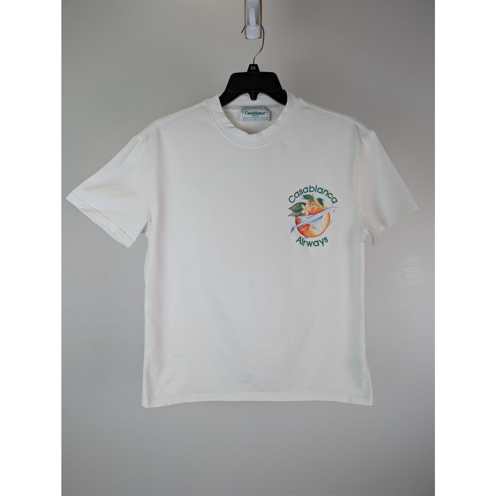 Casablanca o1rshd1 CC20 Orbite Autour De L'Orange airway print t-Shirt Size US L / EU 52-54 / 3 - 1 Thumbnail
