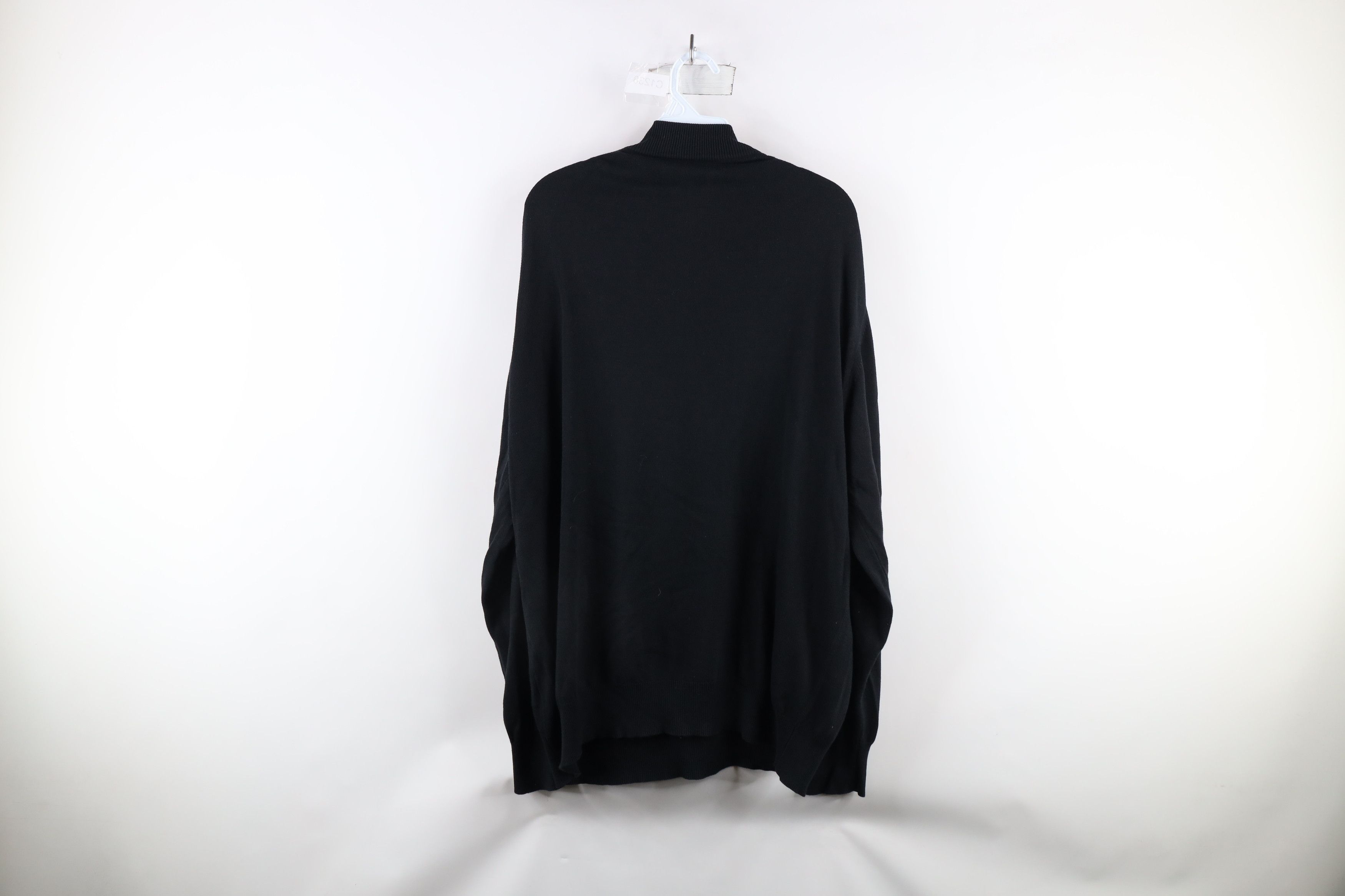Vintage Vintage 90s Streetwear Blend Knit Mock Neck Sweater Black Size US XL / EU 56 / 4 - 8 Thumbnail