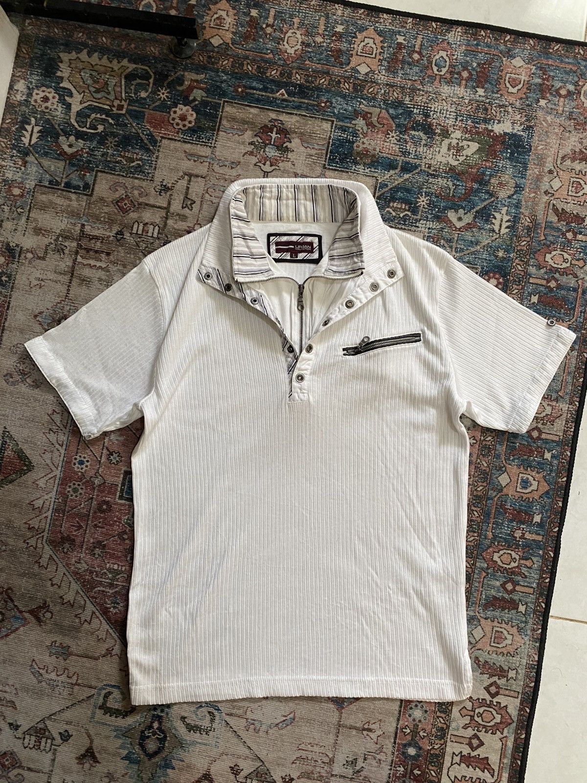 If Six Was Nine × Japanese Brand × Le Grande Bleu (L.G.B.) urban Collection Double layer Zipper Shirt Size US L / EU 52-54 / 3 - 1 Thumbnail