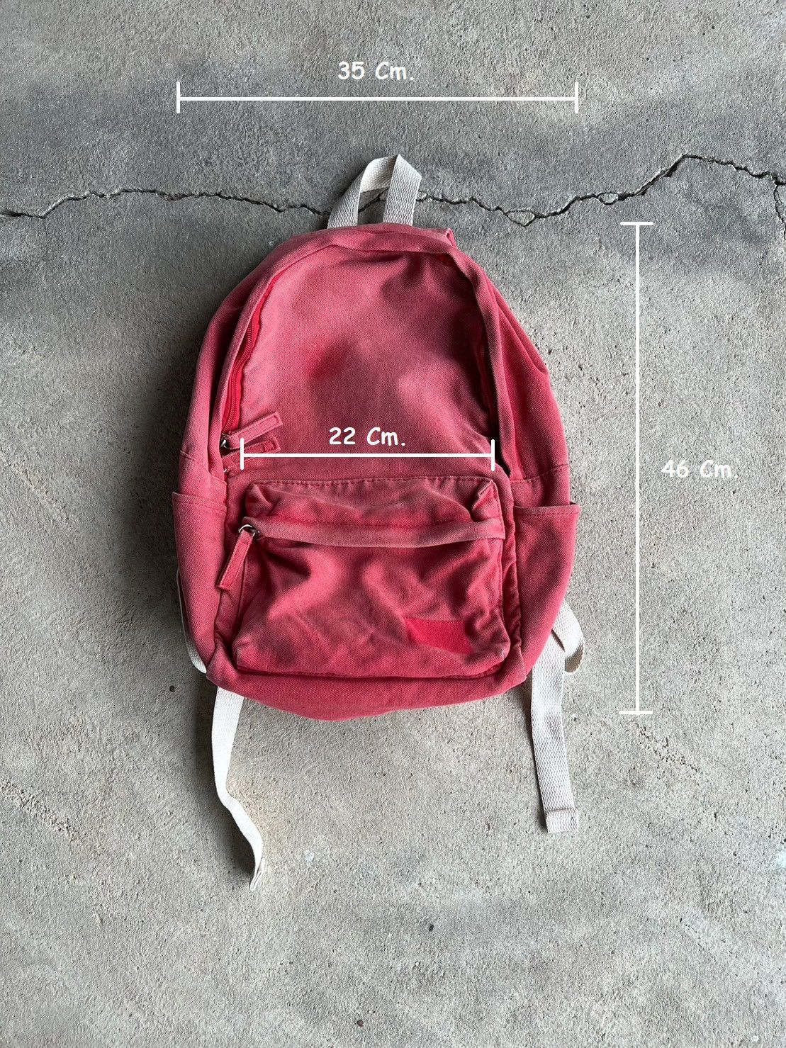 Vintage Sun Faded Backpack Skater Style Size ONE SIZE - 4 Thumbnail