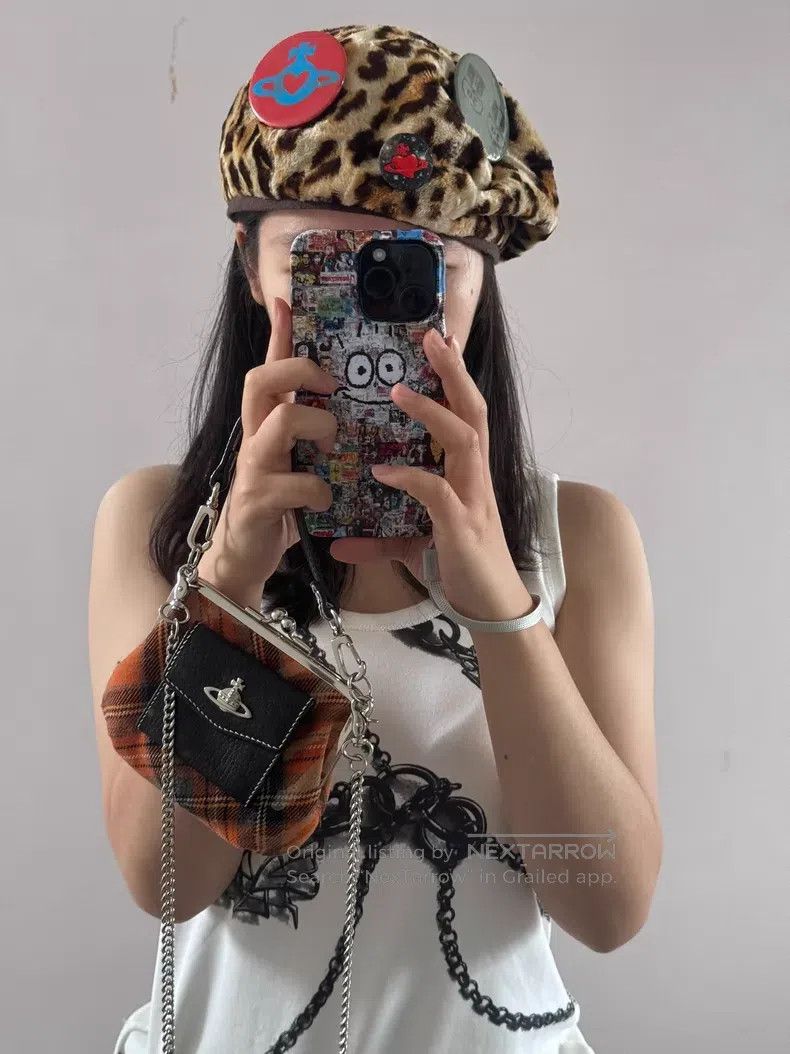 Vivienne Westwood Vivienne Westwood Leopard Print Furry Beret Size ONE SIZE - 4 Thumbnail
