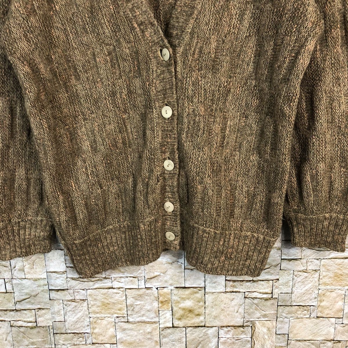 Vintage Original Knit mohair fur vintage jpn cardigan Knitwear #A420 Size US M / EU 48-50 / 2 - 6 Thumbnail